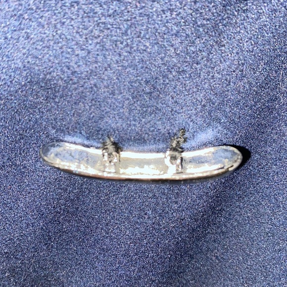 Vintage Stevens Forstmann Women’s Navy Blue Wool Winter Dress Coat - Picture 12 of 13